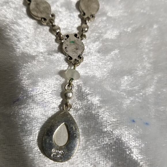 Avon SH silvertone necklace 15" w/ 2 1/2" ex. 1.1780 - Picture 6 of 10